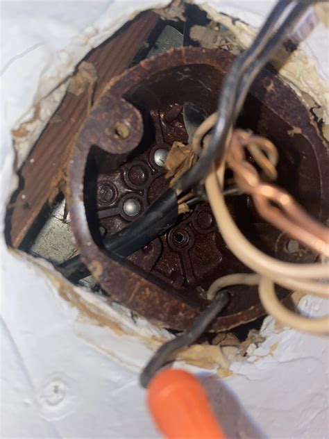 how to remove a ceiling electrical box|replacing a ceiling electrical box.